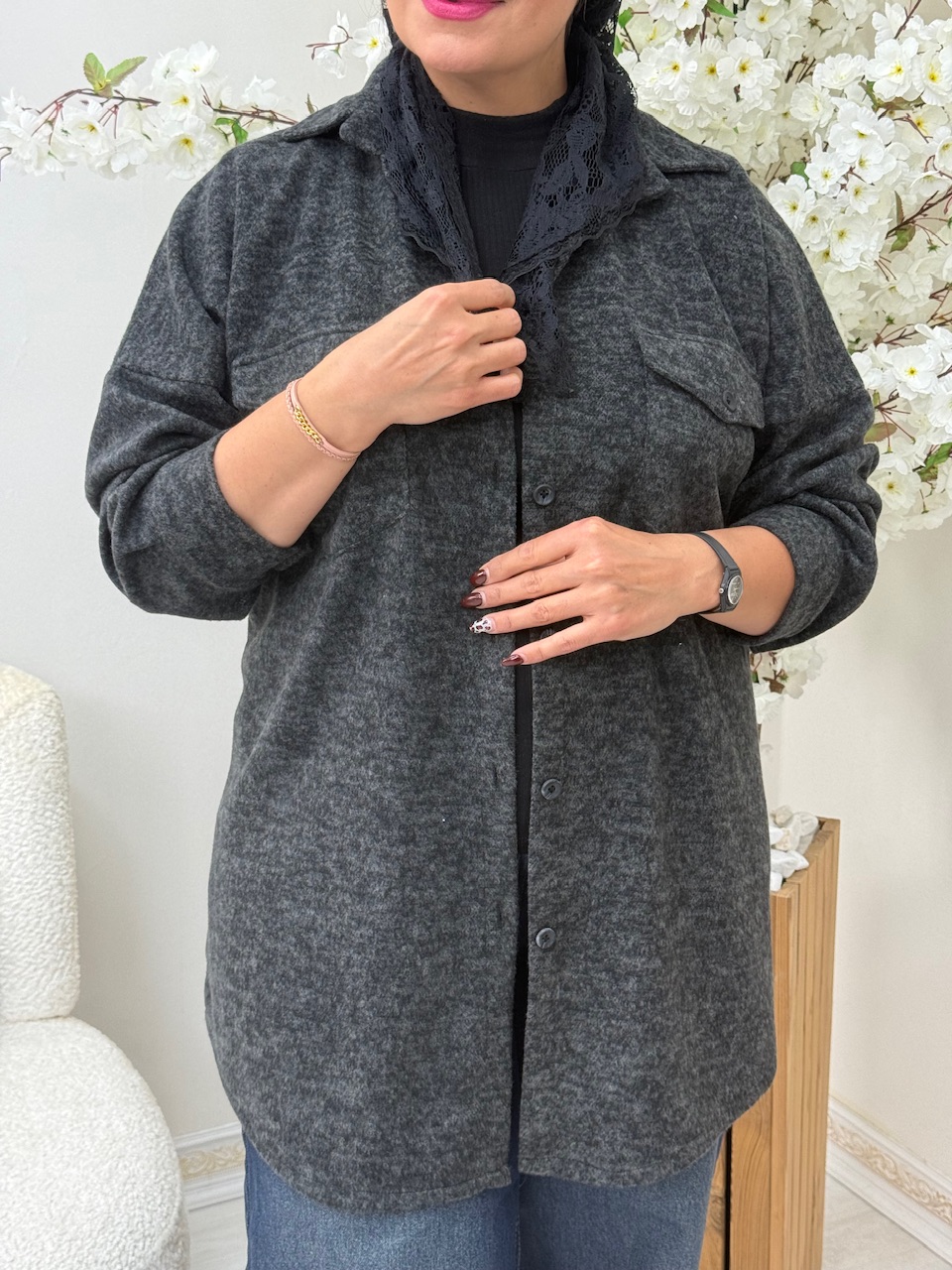 شومیز مانتویی الیوا