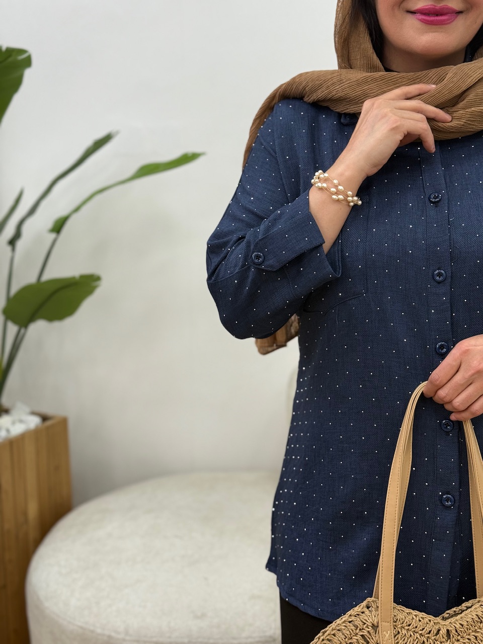 شومیز مانتویی گیسوان
