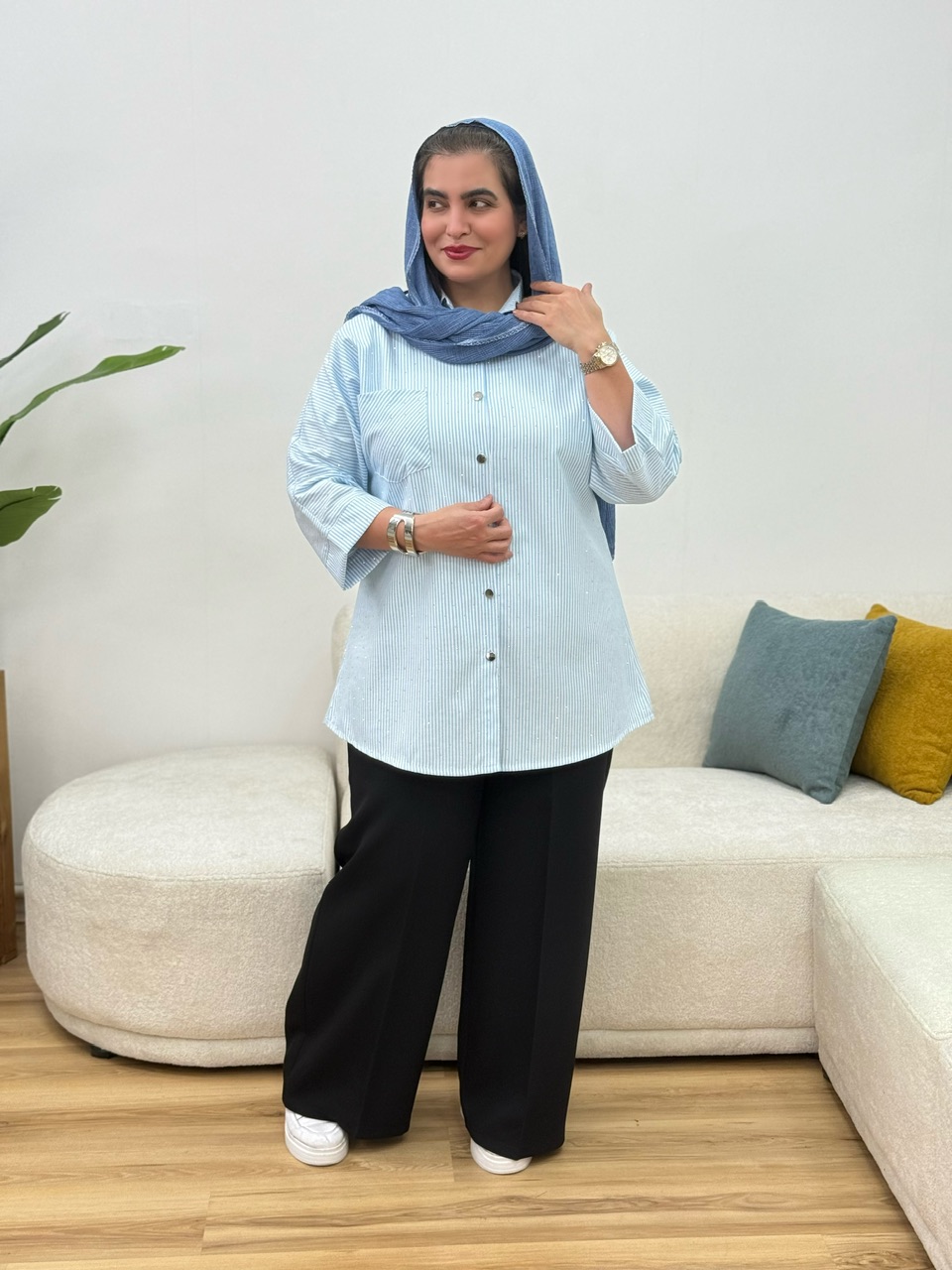 شومیز مانتویی کارامل