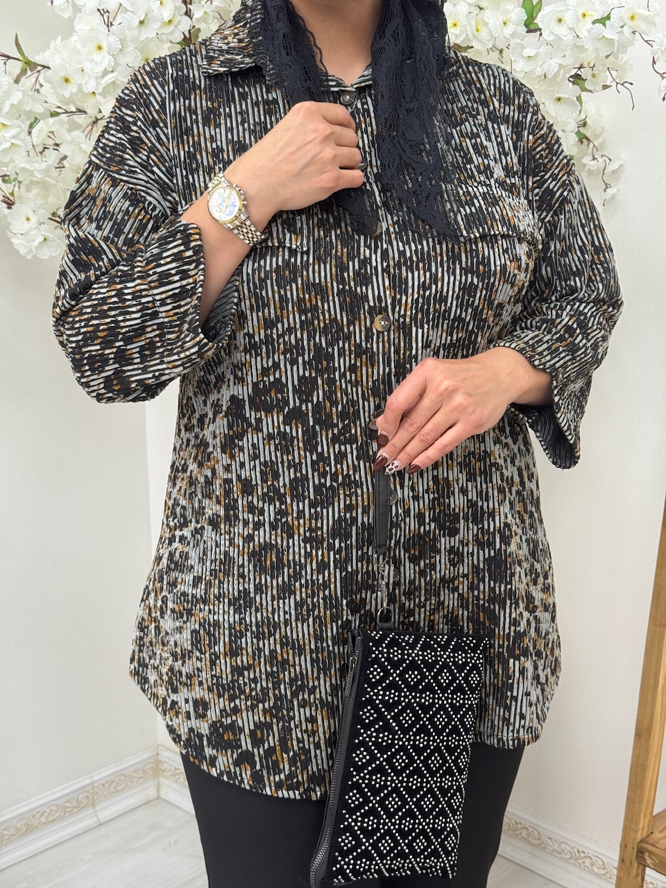 شومیز مانتویی نوراژ