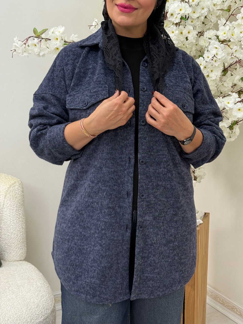 شومیز مانتویی الیوا