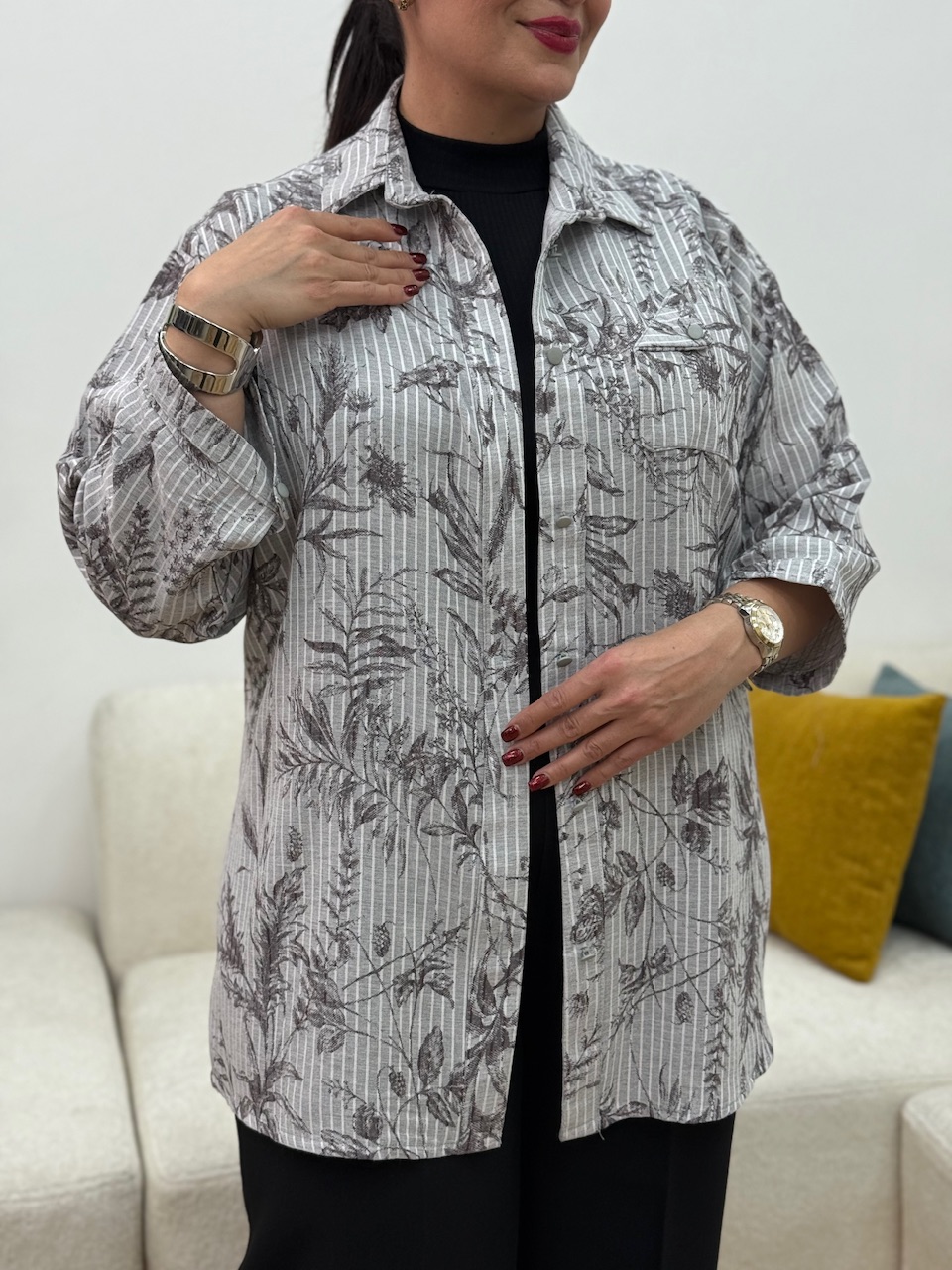 شومیز مانتویی پرنده