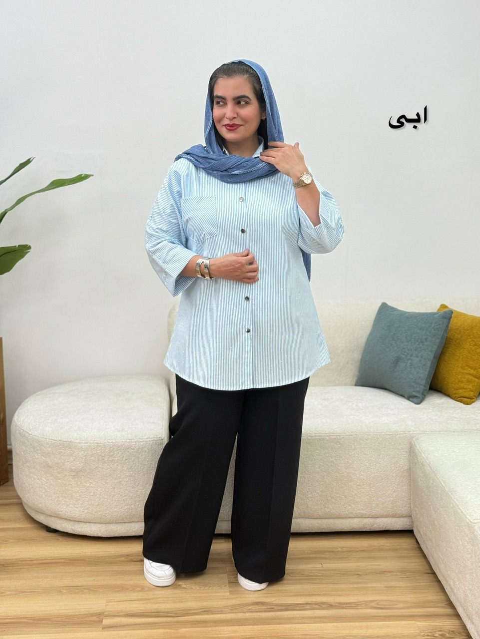 شومیز مانتویی کارامل